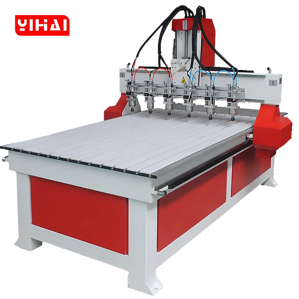 Industrial 6-Head CNC Router 1325 Advertise Machine