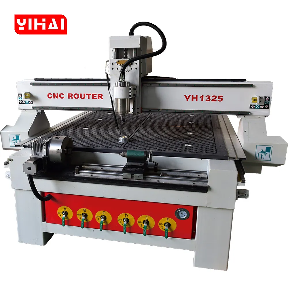 1325 CNC Advertising Router with Rotary Axis & Vacuum Table