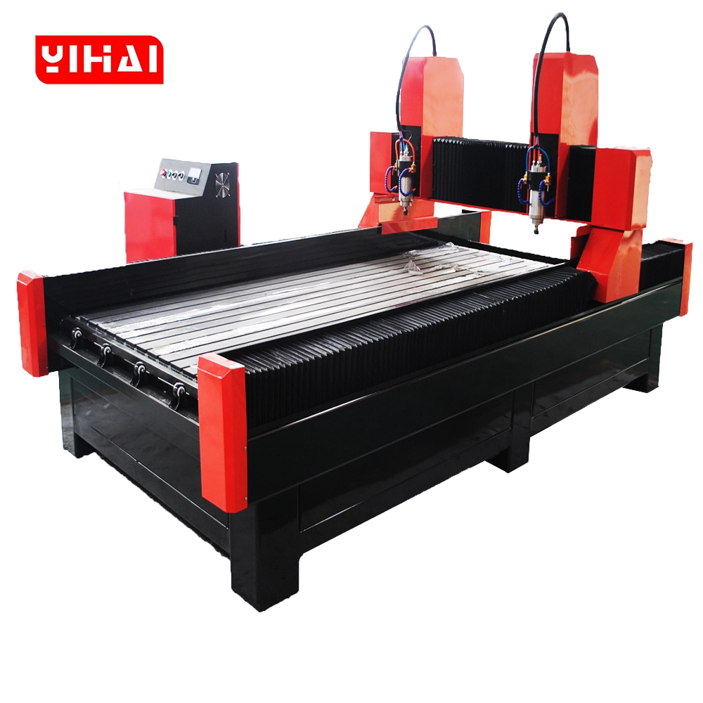 1330 Dual Head CNC Stone Router | 4x10 Stone Engraving Machine