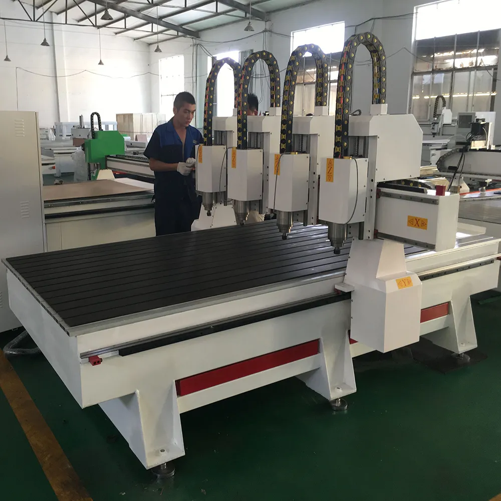YH1325 4-Head Independent CNC Router for Thick Materials 5 Comprehensive view of the YH1325 4-Head Independent CNC Router
