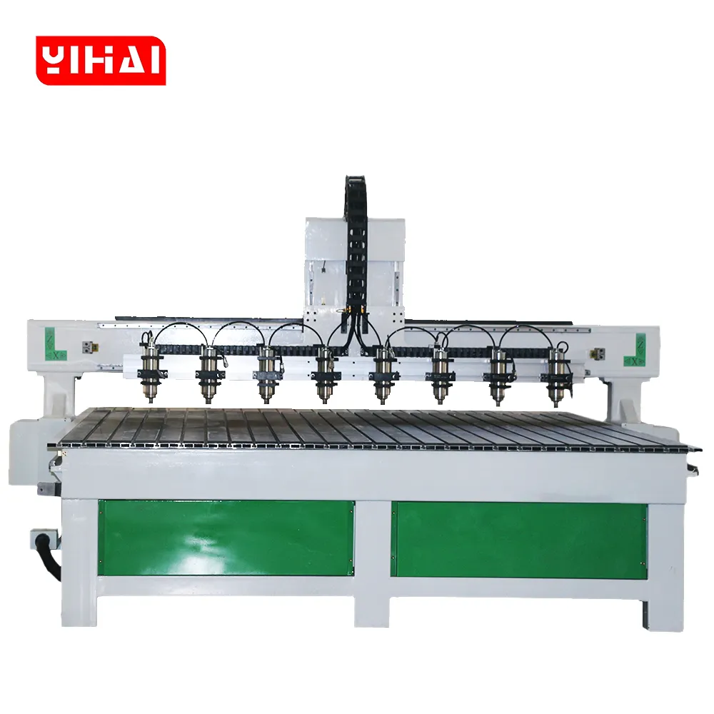 YH2525 8-Head Multi-Spindle CNC Router with Single Z-Axis for Batch