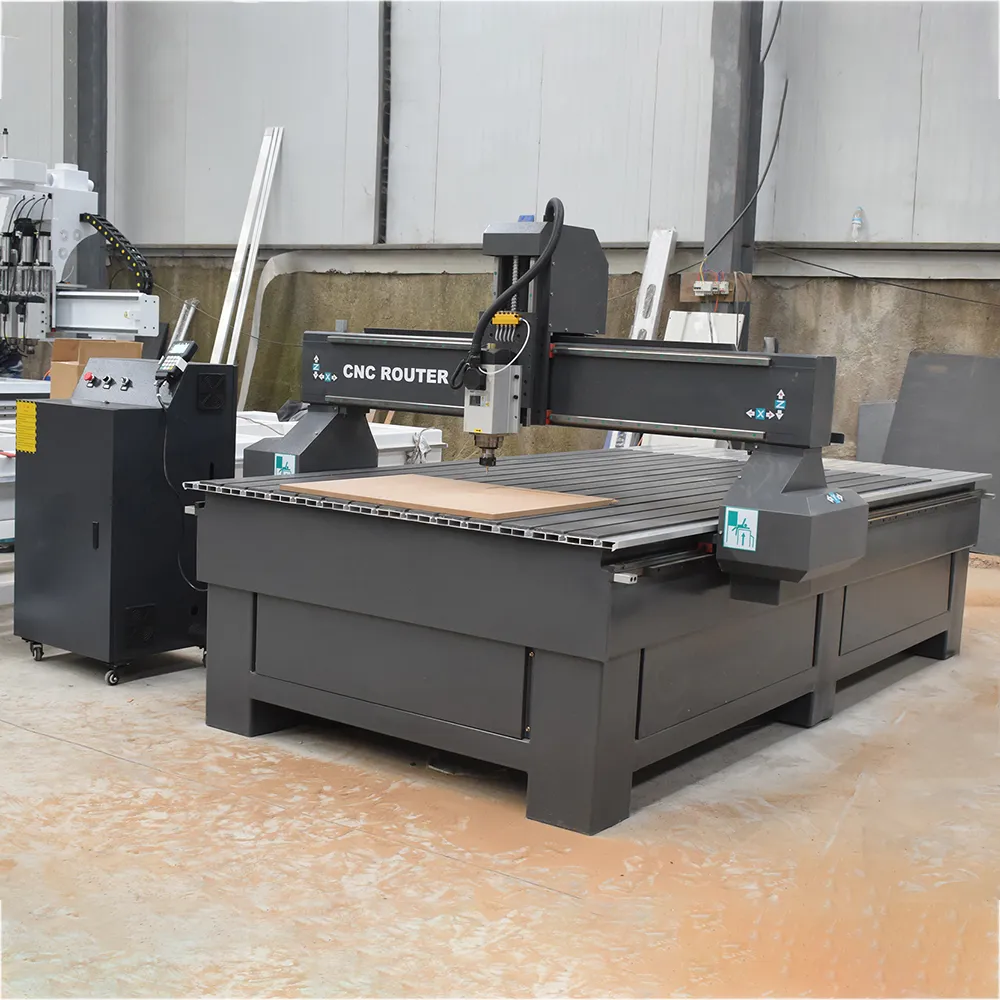 YH1325 CNC Router with Single Spindle for Thick Wood & Advertising 5 YH1325 Single-Spindle CNC Router (suitable for thick board processing and advertising production) – multi-angle views