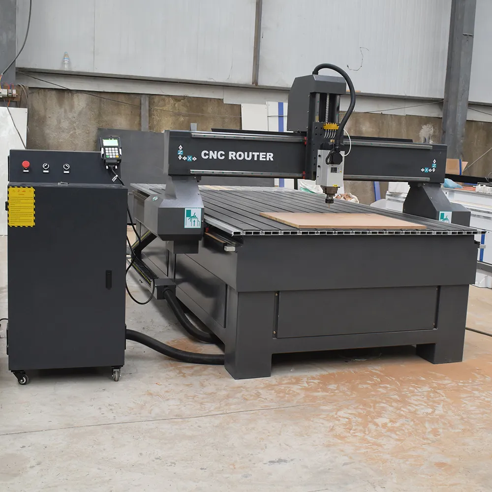 YH1325 CNC Router with Single Spindle for Thick Wood & Advertising 7 YH1325 Single-Spindle CNC Router (suitable for thick board processing and advertising production) – multi-angle views