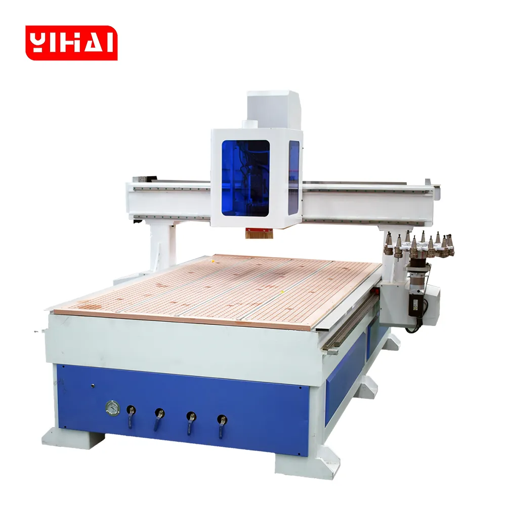 Profitable 4x8 Carousel ATC CNC Router with Dust Cover