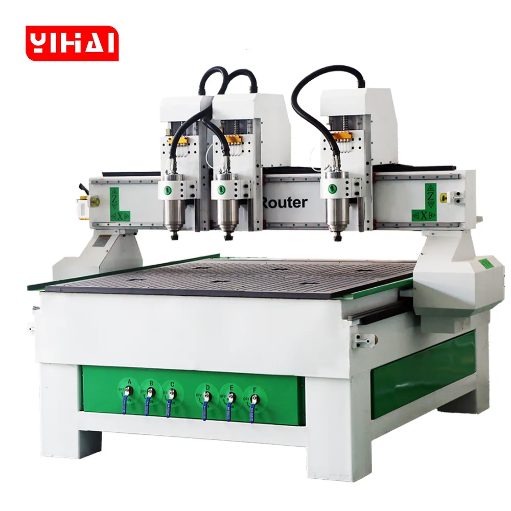 4x4 Three Head CNC Router with Independent Z-Axis for Mass Production 1 4x4 Three Head CNC Router with Independent Z-Axis for Mass Production